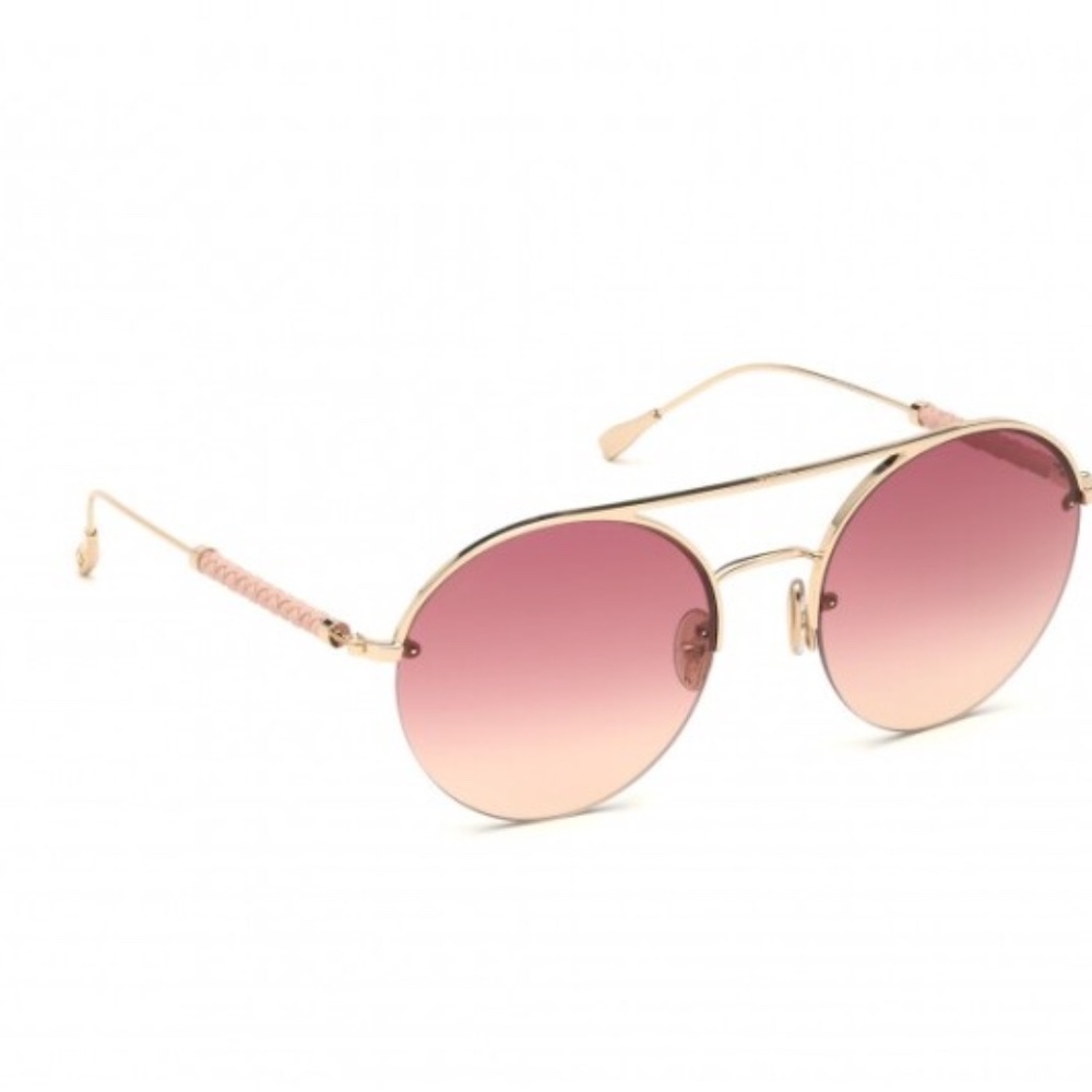 NWT Tod's Women's 56mm Round Sunglasses Rose